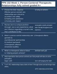 PPN 102 Week 1 Person-Centered Therapeutic Relationships fully solved graded A+-9.docx