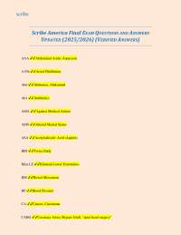 Scribe America Final EXAM QUESTIONS AND ANSWERS UPDATED (2025/2026) (VERIFIED ANSWERS)
