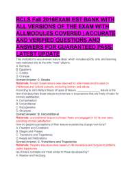 RCLS Fall 2016EXAM EST BANK WITH  ALL VERSIONS OF THE EXAM WITH  ALLMODULES COVERED