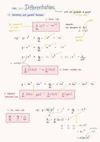 Differentiation- summary