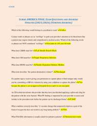 SCRIBE AMERICA FINAL EXAM QUESTIONS AND ANSWERS UPDATED (2025/2026) (VERIFIED ANSWERS)