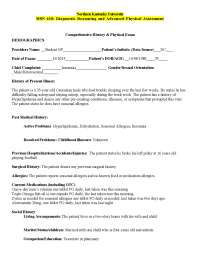 MSN 610: Head to toe Assessment|Comprehensive History & Physical Exam DEMOGRAPHICS 2025.