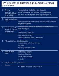 PPN 102 Test #1 questions and answers graded A+ updated
