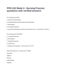 PPN 102 Week 4 - Nursing Process questions with verified answers-4.docx