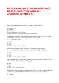 NATE EXAM WITH ALL ANSWERS CORRECTLY UPDATED