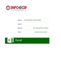es un ejercicio de excel del curso excel