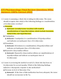 ATI Pharmacology Final Review Questions With Answers 100% Correct 2025.pdf