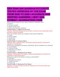 QMA State test questions ACCURATE  TESTED VERSIONS OF THE EXAM  FROM 2025 TO 2026