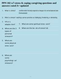 PPN 102 w7-stress & coping caregiving questions and answers rated A+ updated-16.docx