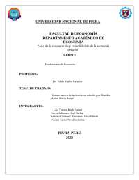 Trabajo de la economia