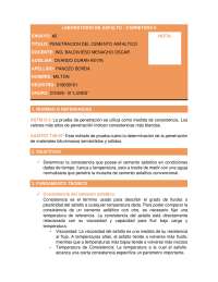 PENETRACION DEL CEMENTO ASFALTICO