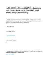 NURS 6202 Final Exam 2025/2026 Questions with Correct Answers A+ Graded (Original Exam)