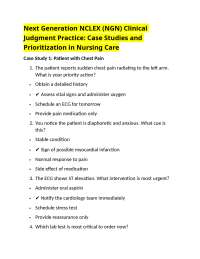 Next Generation NCLEX (NGN) Clinical Judgment Practice: Case Studies and Prioritization in
