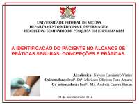 Identificação do Paciente