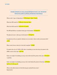 SCRIBE AMERICAN FINAL EXAM ED QUESTIONS AND ANSWERS UPDATED (2025/2026) (VERIFIED ANSWERS)