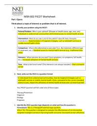 Northern Kentucky University MSN 602| MSN602 PICOT Worksheet_Answered Correctly 2025/26.