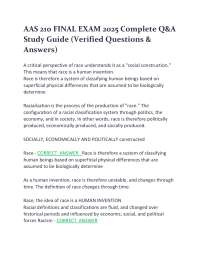 AAS 210 Final Exam 2025 – Complete Q&A Study Guide | Verified Questions & AnswersThis stud