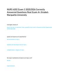 NURS 6202 Exam 3 2025/2026 Correctly Answered Questions Real Exam A+ Graded-Marquette