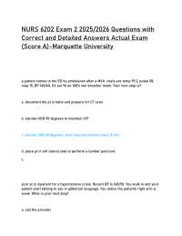 NURS 6202 Exam 2 2025/2026 Questions with Correct and Detailed Answers Actual Exam