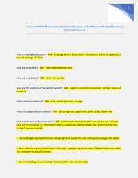 Ivy tech APHY 101 Final Exam/ Actual Exam Questions with 100% Correct Verified Solutions