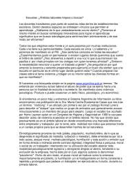 MOBBING EN ESCUELAS DE TUCUMAN