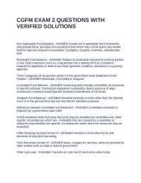 CGFM EXAM 2 QUESTIONS WITH VERIFIED SOLUTIONS