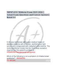 NRNP 6531 Midterm Exam 2025-2026 |  Actual Exam Questions and Correct Answers|  Rated A+