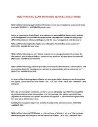 NDE PRACTICE EXAM WITH 100% VERIFIED SOLUTIONS!!