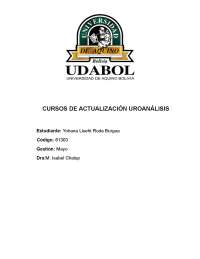 Uroanalisis trabajo de clases de actualización