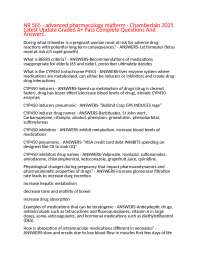 NR 565 - advanced pharmacology midterm - Chamberlain 2025 Latest Update Graded A+ Pass Com