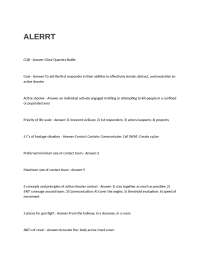 ALERRT EXAM QUESTIONS AND ANSWERS
