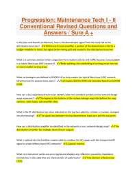 Progression: Maintenance Tech I - II Conventional Revised Questions and Answers / Sure A +