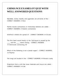 Anatomy and Physiology Quiz: Multiple Choice Questions with Answers