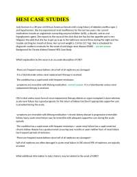 HESI CASE STUDIES/HESI CASE STUDIES