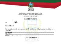 certificado sssro segun sedes