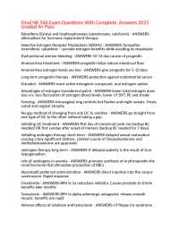 Final NR 566 Exam Questions With Complete  Answers 2025 Graded A+ Pass