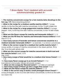 7 Brew Baller Test! Updated with accurate solutions/already graded A+