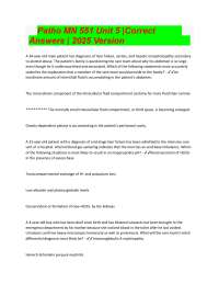 Patho MN 551 Unit 5 Correct Version 2025