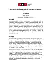 poleas con un sistema simple