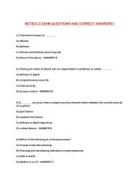 NETSEC 2 EXAM QUESTIONS AND CORRECT ANSWERS!!