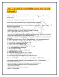 CNT TEST QUESTIONS WITH 100% ACCURATE ANSWERS