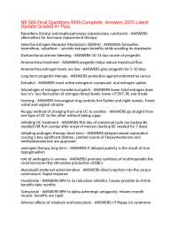 NR 566 Final Questions With Complete  Answers 2025 Latest Update Graded A+ Pass.