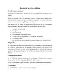BACTERIURIA ASINTOMATICA