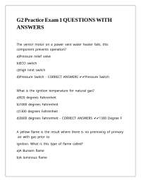 Gas Appliance Exam Questions and Answers: HVAC Safety and Installation