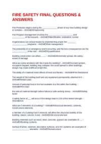 Fire Safety: Questions and Answers for Exam Preparation