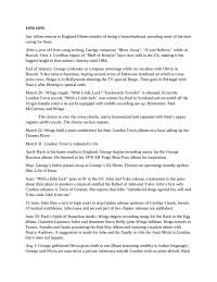 Beatles HisTory of Rock. Music. UNLV. Class professor