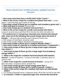 7brew barista test verified answers updated version /revised