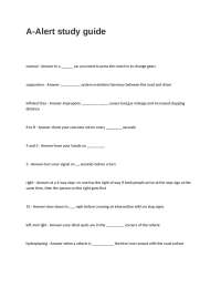 A-Alert Exam Study Guide Questions and Answers