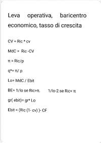 Esercizi leva operativa