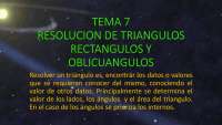 resulucion de triangulos en matematica